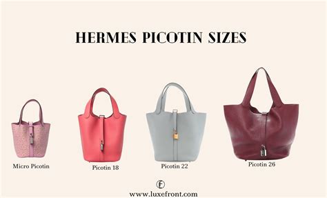 hermes bag picotin|hermes picotin size chart.